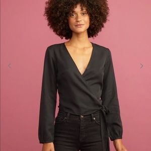 Marine Layer Carmen Wrap Top NWT